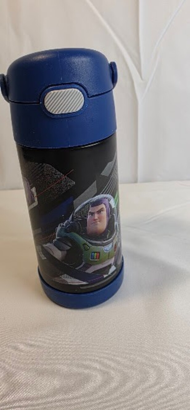 Disney Pixar Toy Story Stainless Steel Thermos Water Bottle Blue Lid